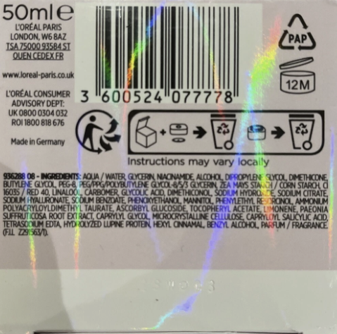 Loreal Paris Glycolic-Bright Glowing Jelly Day Cream 50ml