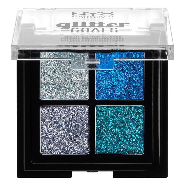 NYX Professional Makeup Glitter Goals Cream Quad Palette