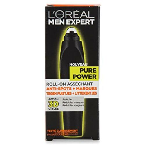 L'oreal men expert pure power targeted roller for acne prone skin 3D action 10ml