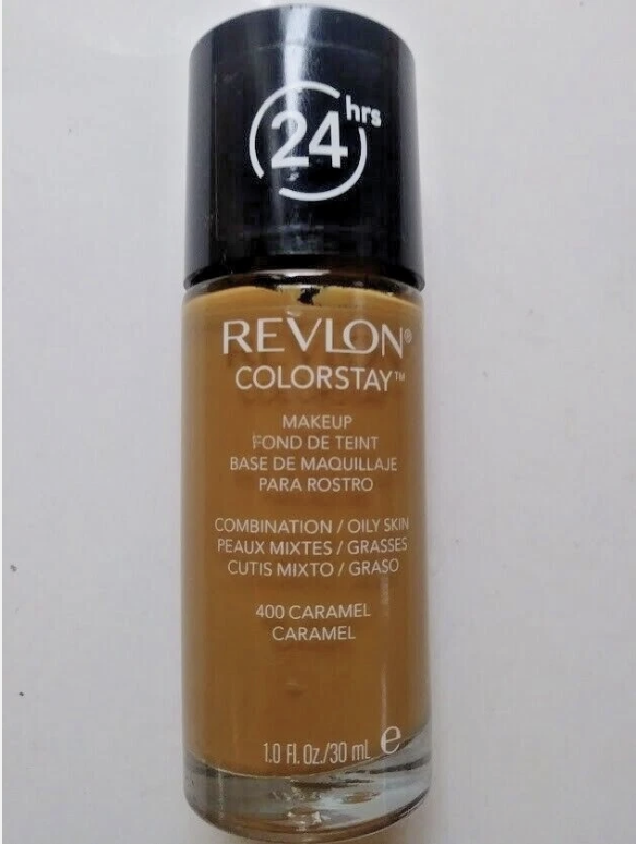 Revlon ColorStay Liquid Foundation Face Makeup for Combination & Oily Skin - 400 Caramel 1 Fl Oz