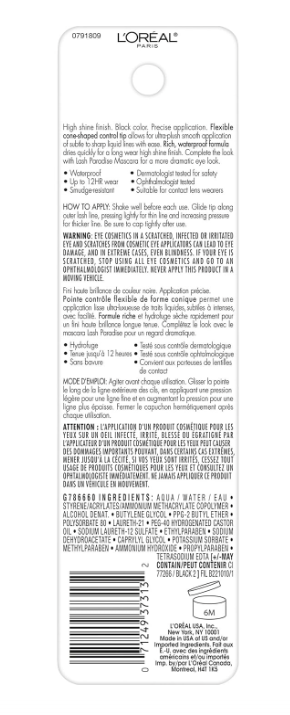 Loreal Paris Voluminous Lash Paradise Liquid Eyeliner #115 Black