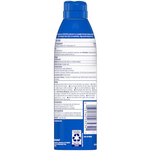 Coppertone Sport Sunscreen Spray, Broad Spectrum SPF 15 Water Resistant Spray Sunscreen, 5.5 Oz