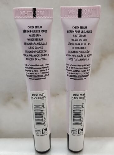 2 NYX -Bare With Me Luminous Cheek Serum - PEACH BRONZE
