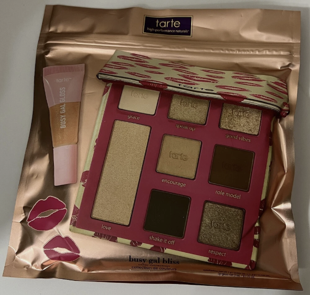Tarte Busy Gal Bliss Color Collection Eyeshadow Palette and Lip Gloss Set