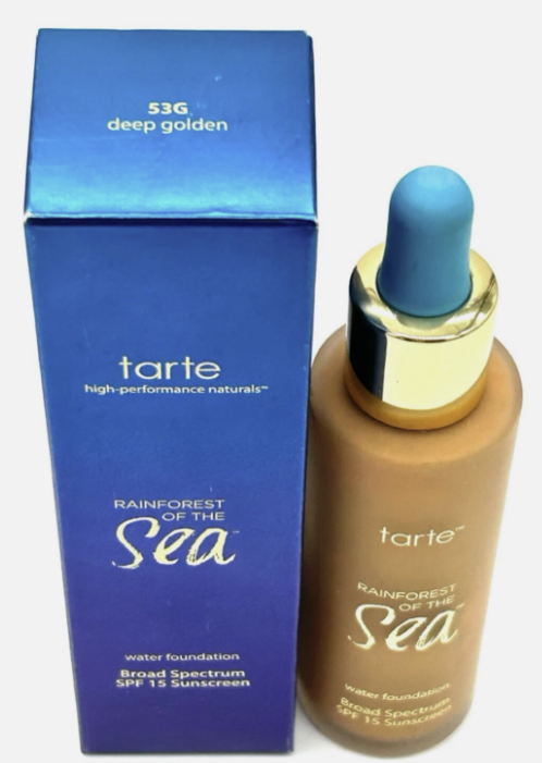 Tarte Rainforest Of The Sea Water Foundation Spf 15 53g Deep Golden