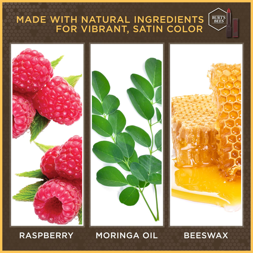 Burts Bees 100% Natural Moisturizing Lipstick, Doused Rose - 1 Tube