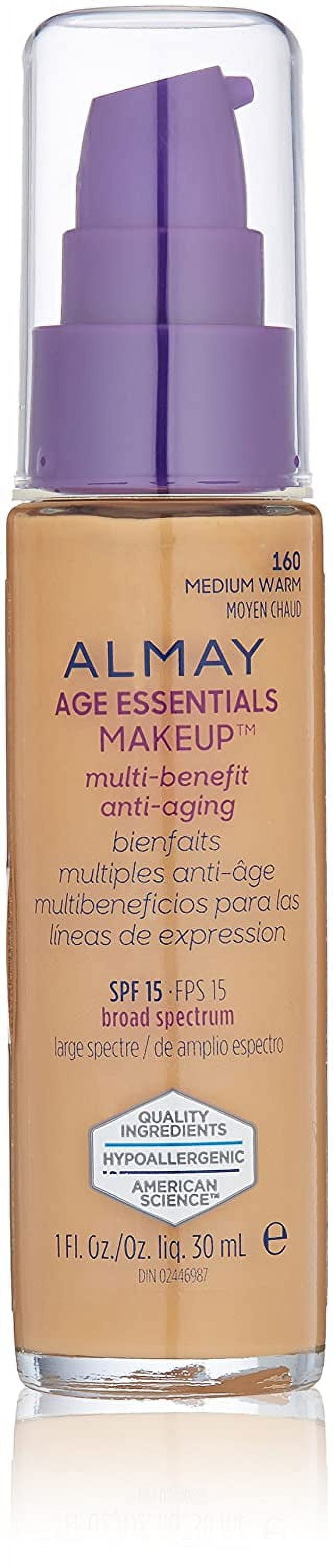 Almay Age Essentials Makeup Foundation #160 Med Warm