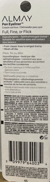 Almay Pen Eyeliner Ball Point Tip 210 Navy