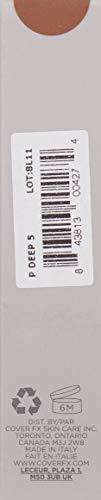 COVER FX Custom Cover Drops, Multi-Use Shade-Adjusting Liquid Foundation and Concealer Makeup - P Deep 5