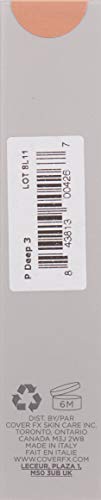 COVER FX Custom Cover Drops, Multi-Use Shade-Adjusting Liquid Foundation and Concealer Makeup - P Deep 3