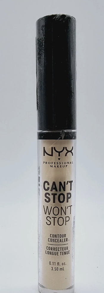 NYX PROFESSIONAL MAKEUP Can't Stop Won't Stop Contour Concealer, 24h Full Coverage Matte Finish - Vanilla