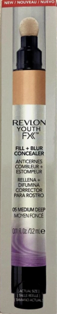 Revlon Youth Fx Fill + Blur Concealer, Medium Deep, 0.11 Fluid Ounce
