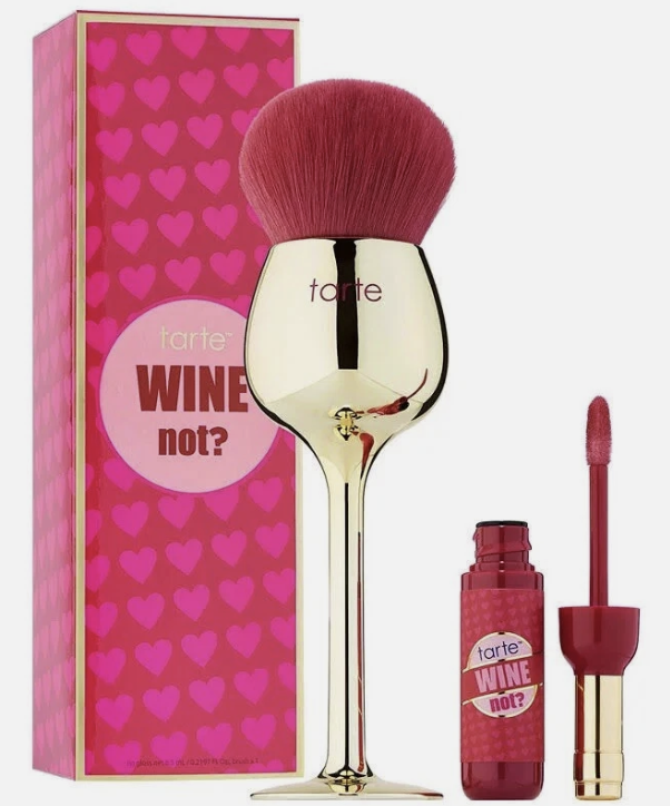 TARTE wine not? lip gloss & brush set