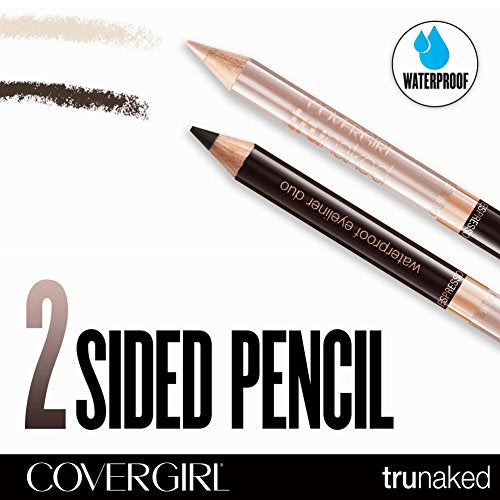 COVERGIRL truNaked Waterproof Eyeliner Duo Cashmere/Espresso, .03 oz