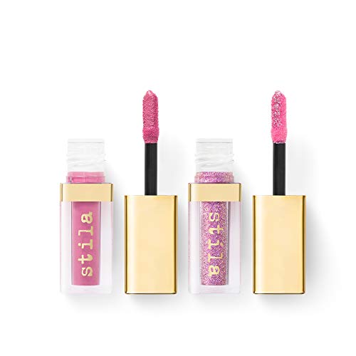 Stila Double Dip Suede Shade & Glitter & Glow Liquid Eye Shadows - Pink Martini