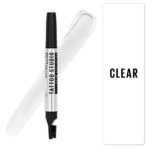Maybelline TattooStudio Brow Lift Stick Makeup with Wax Conditioning Complex, Clear, 1 Count