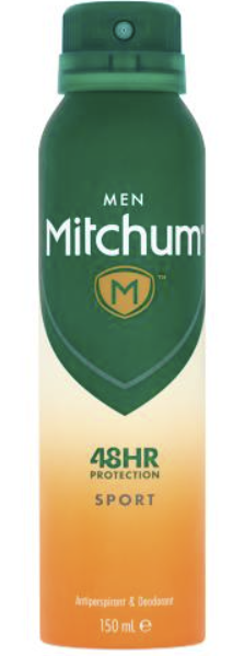 Mitchum Men Sport 48HR Protection Antiperspirant & Deodorant 150ml Spray (3 PACK)