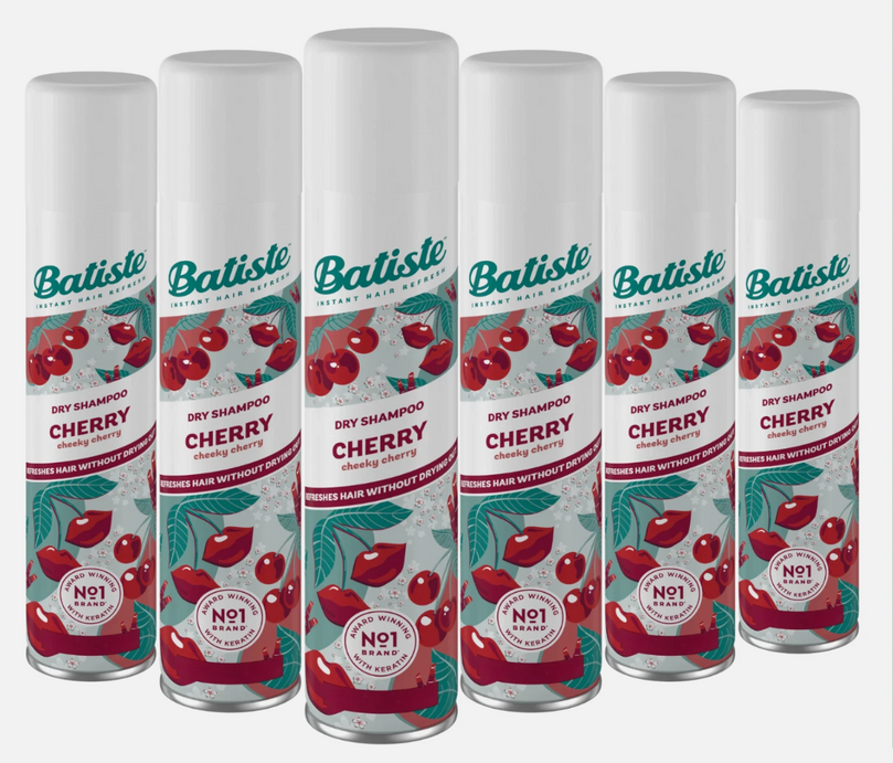 Batiste Shampoo Dry Cherry 6.73 Ounce (200ml) (6 Pack)