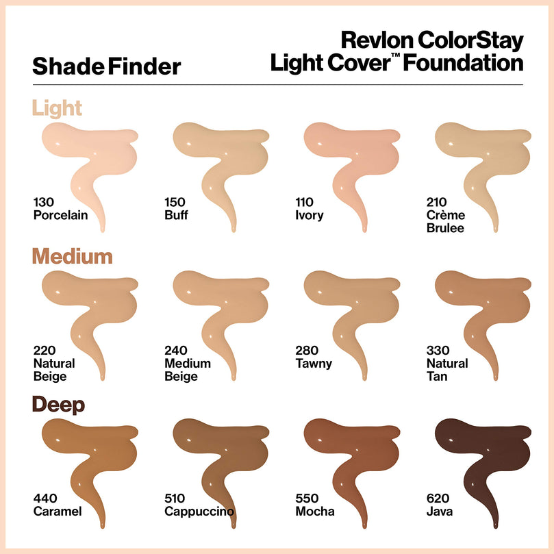Revlon ColorStay Light Cover Liquid Foundation, 240 Medium Beige, 1 fl. Oz