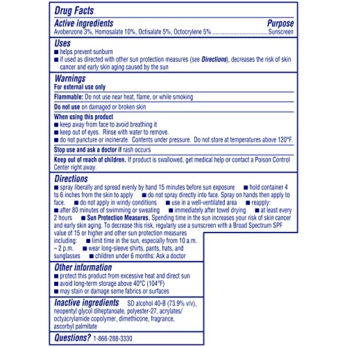 Coppertone Sport Sunscreen Spray SPF 50, Water Resistant Spray Sunscreen, Broad Spectrum SPF 50 Sunscreen, 5.5 Oz Bottle