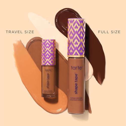 tarte shape tape full-coverage concealer - 37G medium-tan golden (medium to tan skin with very warm, golden or olive undertones) - travel size