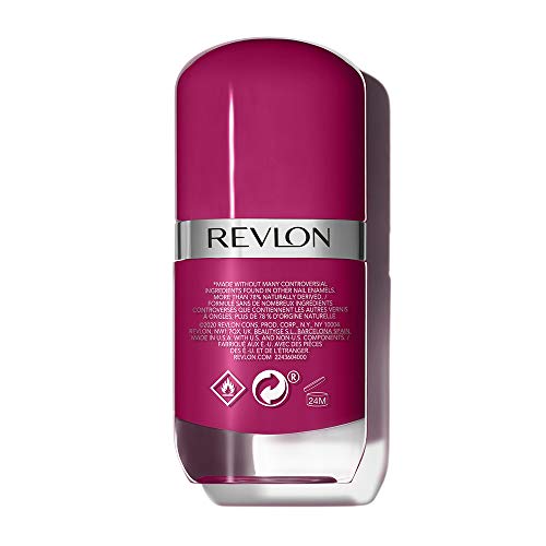 REVLON Ultra HD Snap Nail Color, Natural Rich Glossy Polish, 100% Vegan Formula, No Base or Top Coat Needed, 029 Berry Blissed, 0.27 fl oz