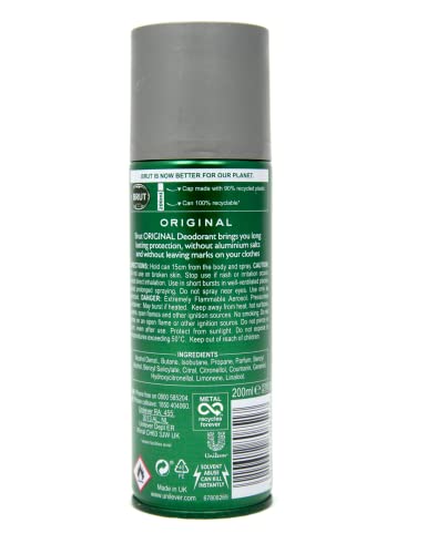 BRUT Original Body Spray Deodorant Bundle 6 x 200ml