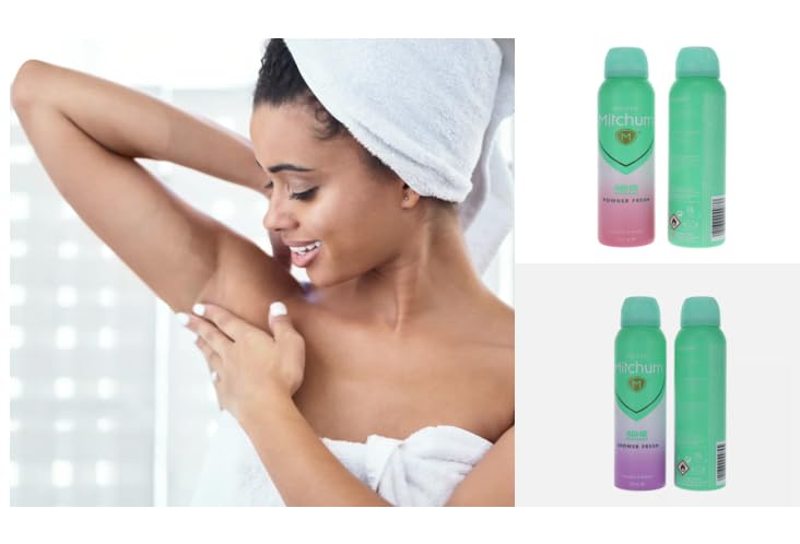 Mitchum WOMEN'S Anti-Perspirant & Deodorant Spray Shower Fresh & Powder Fresh