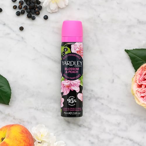 Yardley of London Cherry Blossom & Peach Body Spray 75ml