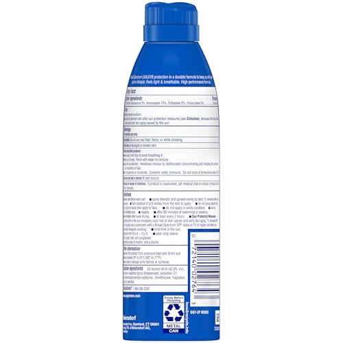 Coppertone Sport Sunscreen Spray SPF 50, Water Resistant Spray Sunscreen Bulk Pack, 5.5 Oz, Pack of 3 (Packaging May Vary)