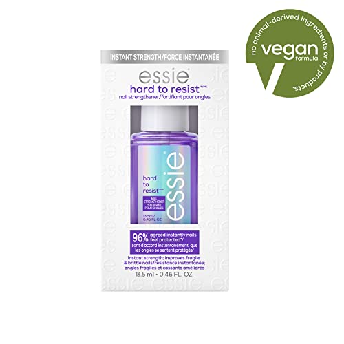 essie Nail Care, 8-Free Vegan, Hard To Resist Nail Strengthener, Neutralize & Brighten, violet, 0.46 fl oz