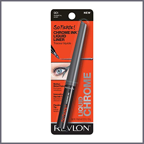 Revlon So Fierce! Chrome Ink Liquid Eyeliner 901 Gunmetal 0.03 oz