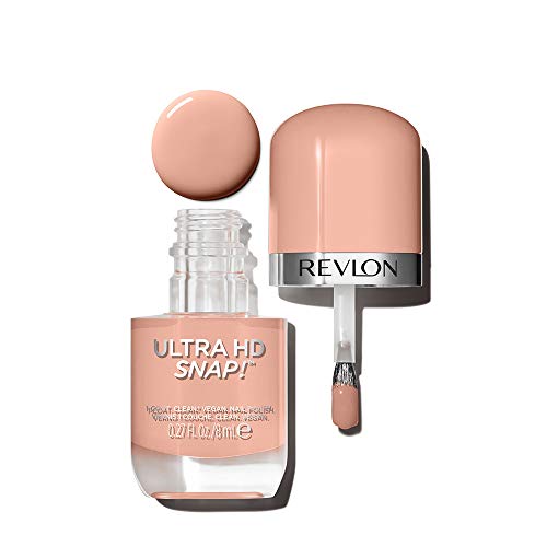 REVLON Ultra HD Snap Nail Color, Natural Rich Glossy Polish, 100% Vegan Formula, No Base or Top Coat Needed, 018 Keep Cool, 0.27 fl oz