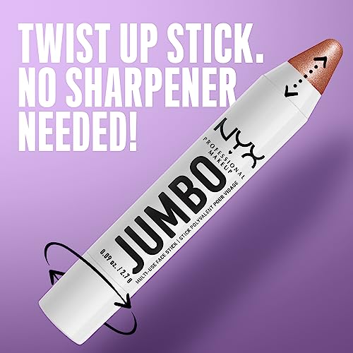 NYX PROFESSIONAL MAKEUP, Jumbo Multi-Use Face Highlighter Stick - Coconut Cake