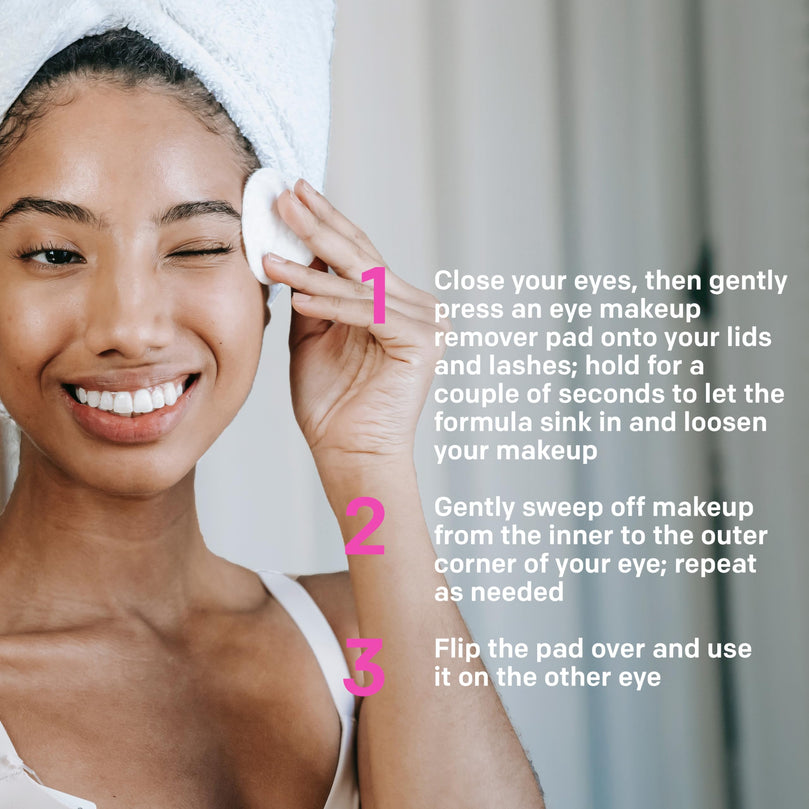 Almay Biodegradable Longwear and Waterproof Eye Makeup Remover Pads, 80 count