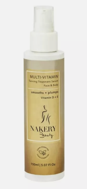 Nakery Beauty Multi-Vitamin Tanning Treatment Serum Face & Body 5.07 oz