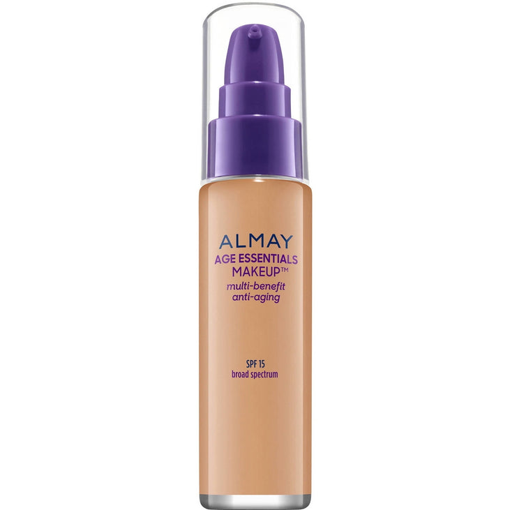 Almay Age Essentials Makeup Foundation, 170 Medium Neutral, with Broad Spectrum SPF 15, 1 Fl Oz