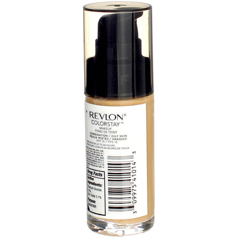 Revlon ColorStay Liquid Foundation Makeup, Matte Finish, Combination/Oily Skin, SPF 15, 360 Golden Caramel, 1 fl oz
