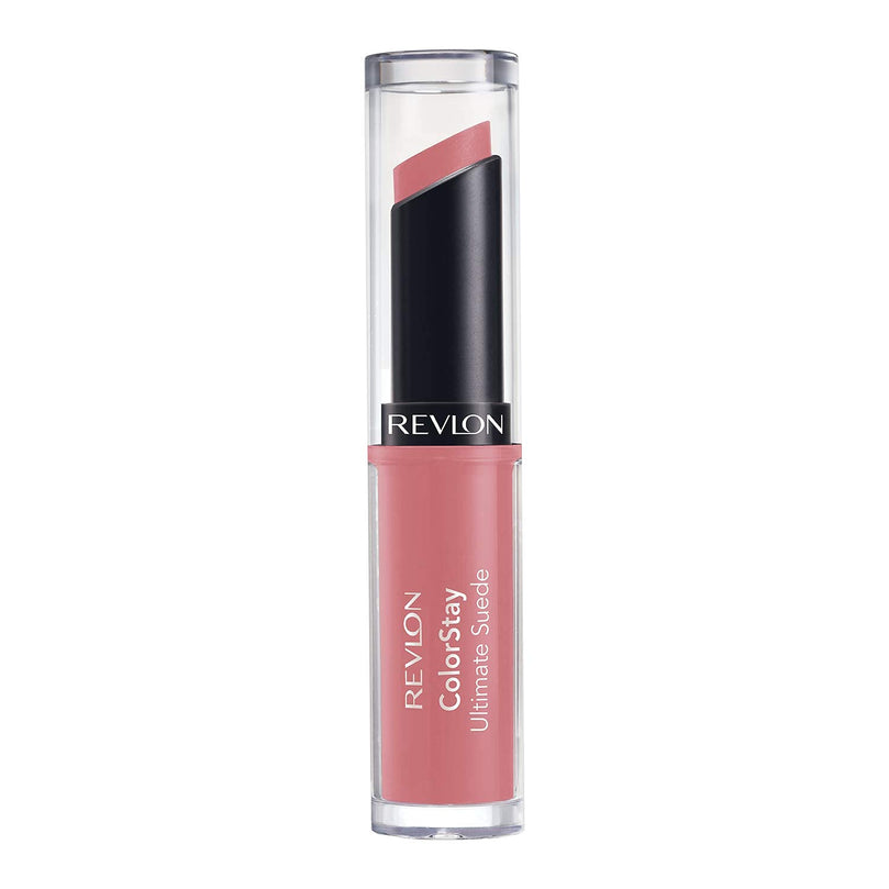 Revlon ColorStay Ultimate Suede Lipstick, Longwear Soft, Ultra-Hydrating High-Impact Lip Color, Formulated with Vitamin E, 025 Socialite, 0.09 oz