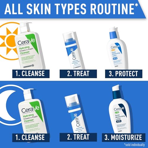 Cerave Hyaluronic Acid Serum for Face with Vitamin B5 and Ceramides, Hydrating Face Serum for Dry Skin, Fragrance Free, 1 Ounce