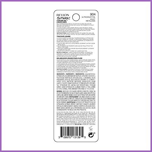 Revlon So Fierce! Chrome Ink Liquid Eyeliner 904 Ultraviolet Foil 0.03 oz