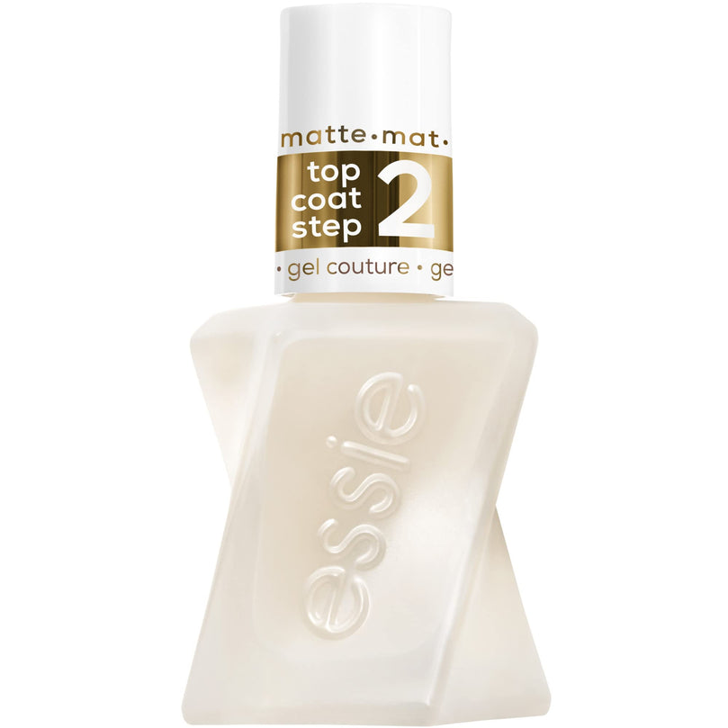 Essie Gel Couture Long-Lasting Nail Polish 01 Clear Matte Top Coat 0.46 fl oz