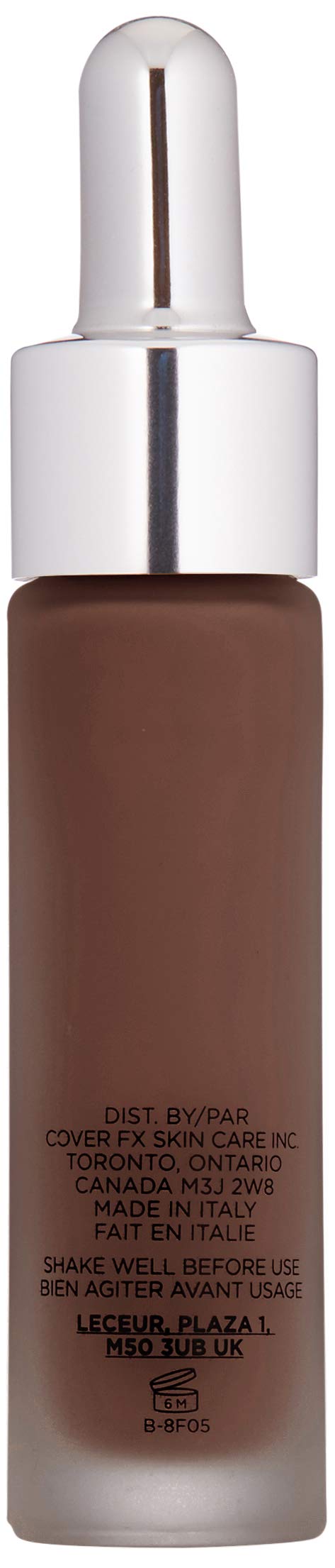 COVER FX Custom Cover Drops, Multi-Use Shade-Adjusting Liquid Foundation and Concealer Makeup - P Deep 5