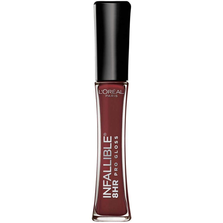 Loreal Paris Makeup Infallible 8 Hour Hydrating Lip Gloss, 715 Raisin, 0.21 Fl Oz