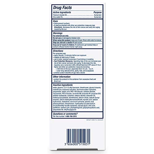 CeraVe 100% Mineral Sunscreen SPF 30, Face sunscreen With Zinc Oxide & Titanium Dioxide, Hyaluronic Acid + Niacinamide + Ceramides, Oil Free, Travel Size 2.5 oz