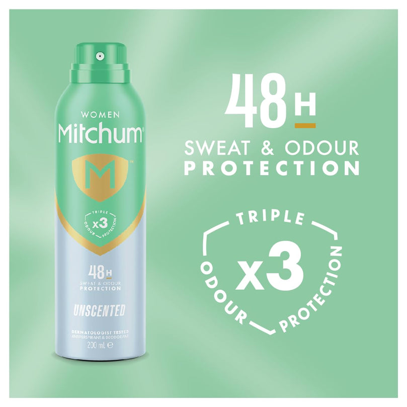 Mitchum Women Unscented Anti-perspirant Deodorant Spray 200ml