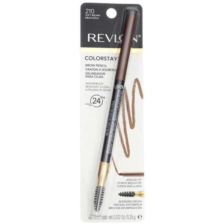 Revlon Colorstay Brow Pencil 210 Soft Brown (Pack of 2)