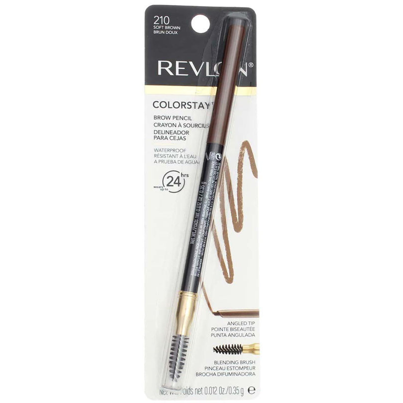 Revlon Colorstay Brow Pencil 210 Soft Brown (Pack of 2)