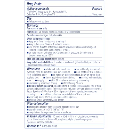 Coppertone Sport SPF 30 Sunscreen Spray, Body Sunscreen, Water Resistant Spray Sunscreen, 5.5 Oz, Pack of 2 (Packaging May Vary)