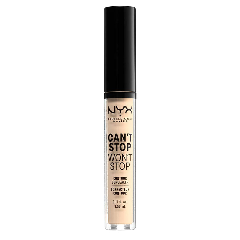 NYX PROFESSIONAL MAKEUP Can't Stop Won't Stop Contour Concealer, 24h Full Coverage Matte Finish - Pale